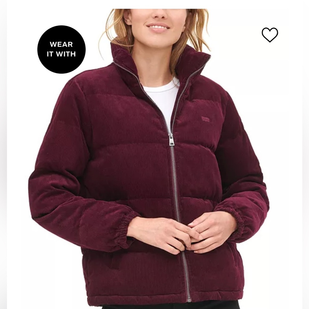 LEVI’S WOMEN’S CORDUROY PUFFER JACKET